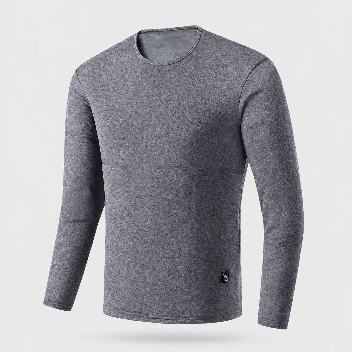 Alpenwarm beheiztes Thermo-Oberteil für Herren in Grau