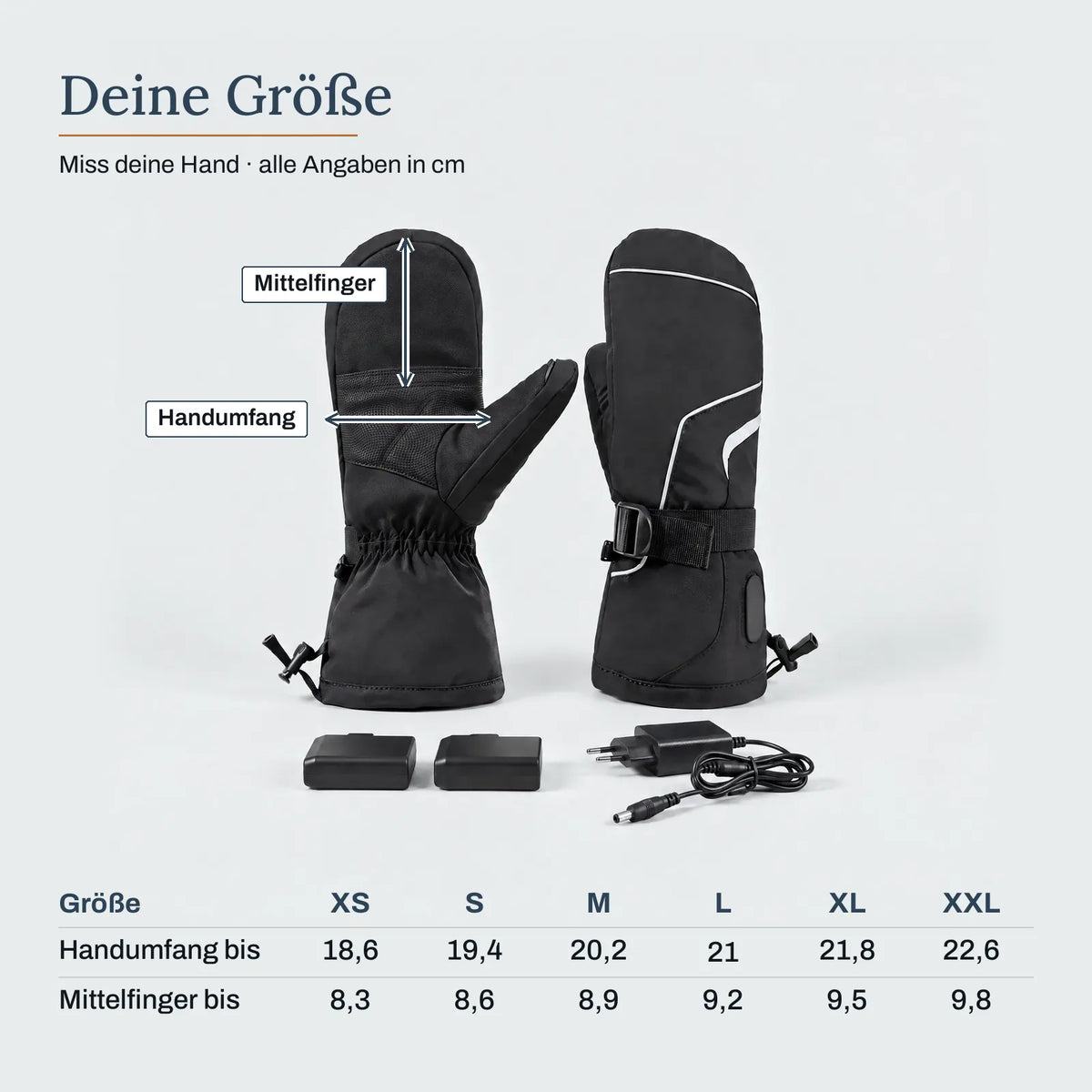 Deine Größe – Beheizte Fäustlinge